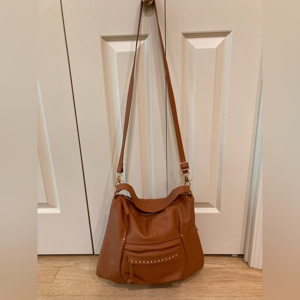 Laggo Joyce brown leather hobo bag